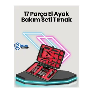 Profesyonel Paslanmaz Çelik Manikür & Pedikür Seti