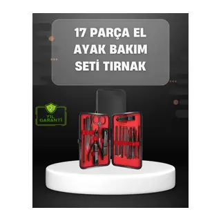17 Parçalık Profesyonel Manikür Seti – Paslanmaz Çelik