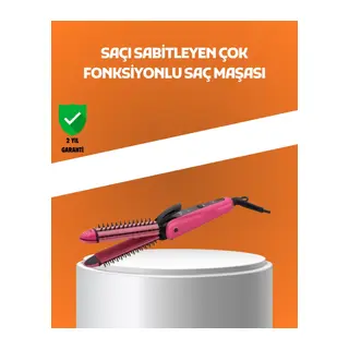 Hızlı Isınan Saç Maşası Ve Düzleştirici | Çift Fonksiyonlu