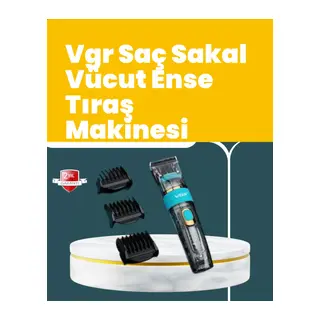 Vgr V-695 Saç Ve Sakal Kesme Makinesi Led Ekranlı 5 Uzunluk Ayarı