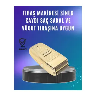 Güçlü Motorlu Kablolu Sakal Ve Bıyık Tıraş Makinesi Çelik Bıçaklı