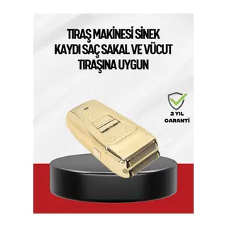 Altın Kaplama Kablolu Erkek Tıraş Makinesi Favori Aparatlı