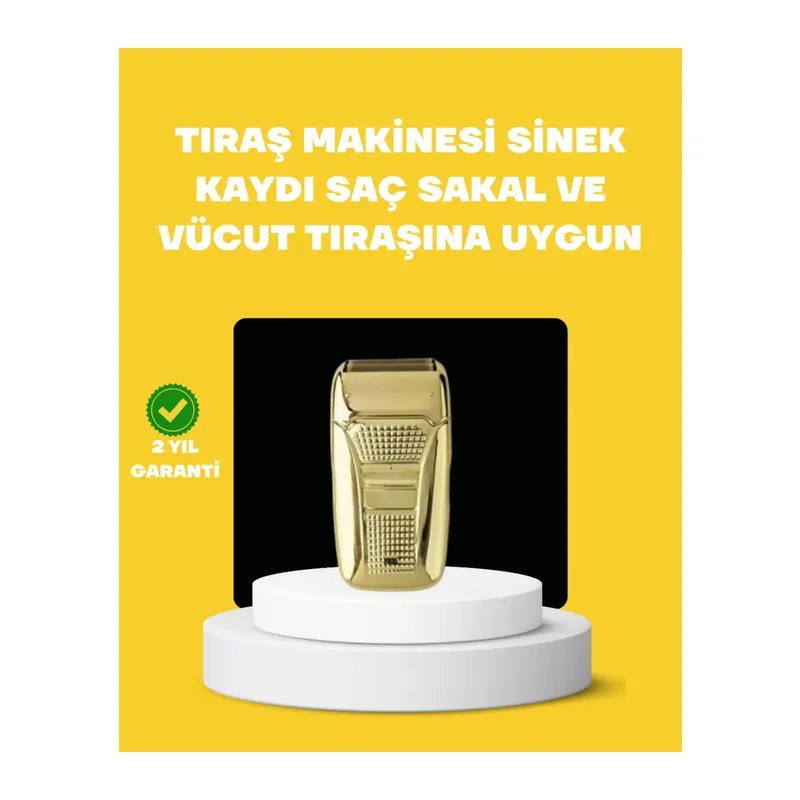 Profesyonel Kuru Kullanım Sakal Tıraş Makinesi Çift Başlıklı