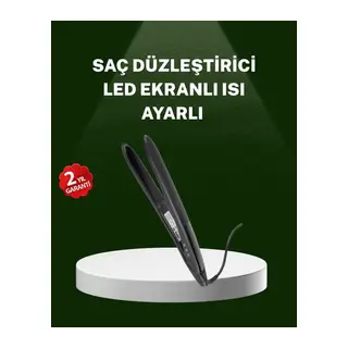 Isı Ayarlı 2025 Titanyum Kaplama Seramik Plakalı Saç Düzleştirici A Kalite Orijinal