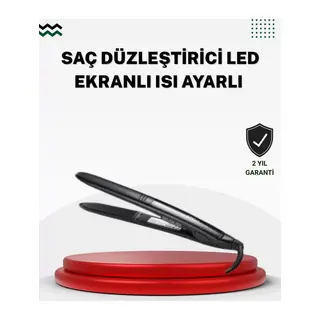 2025 Seri Profesyonel Isı Ayarlı Titanyum Kaplama Saç Düzleştirici Dijital Ekranlı