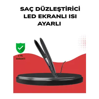 A Kalite Orijinal 2025 Isı Ayarlı Titanyum Seramik Plakalı Profesyonel Saç Düzleştirici