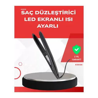 Profesyonel 2025 Saç Düzleştirici Isı Ayarlı Titanyum Seramik Plakalı A Kalite Orijinal