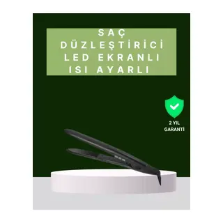 2025 Isı Ayarlı Titanyum Kaplama Seramik Plakalı Saç Düzleştirici Dijital Ekranlı A Kalite