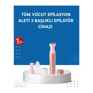 3 Başlıklı Taşınabilir Yüz Ve Vücut Tüy Alma Makinesi