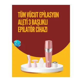 Acısız Ve Hassas Tüy Temizleme Cihazı – 3 Başlıklı