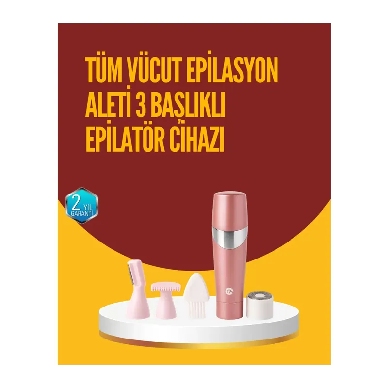 Acısız Ve Hassas Tüy Temizleme Cihazı – 3 Başlıklı