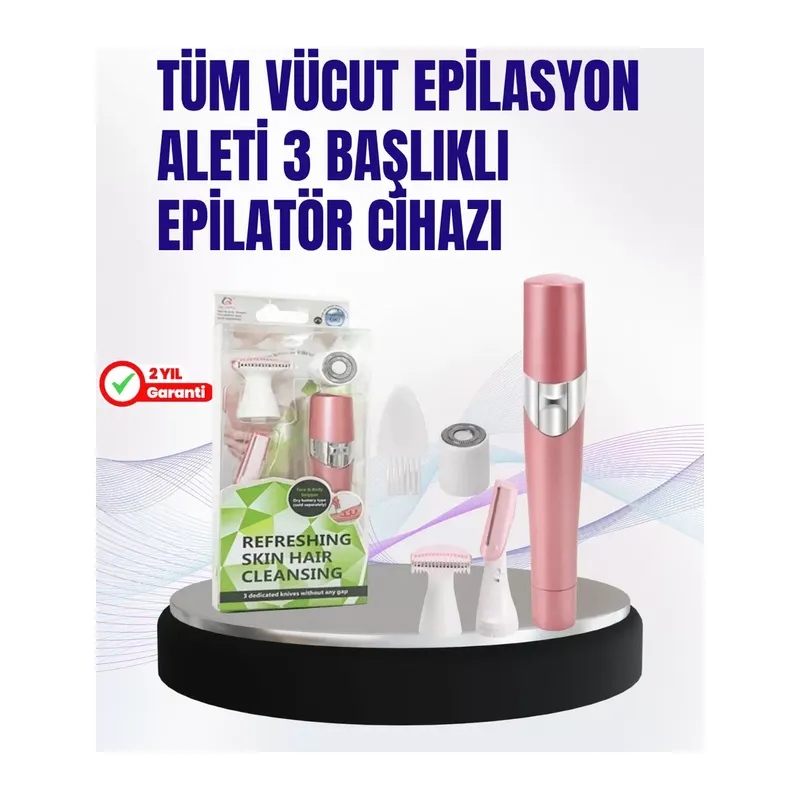 Ev Tipi Profesyonel Epilasyon Cihazı – Pembe