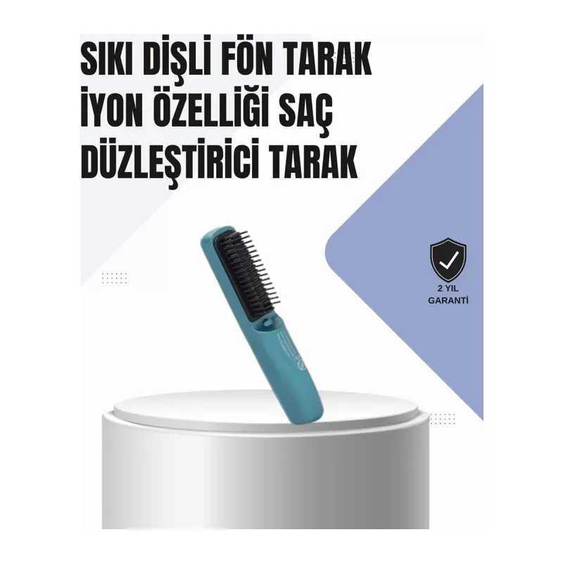 3d Dişli Saç Düzleştirici Tarak – Usb Şarjlı Kompakt Tasarım