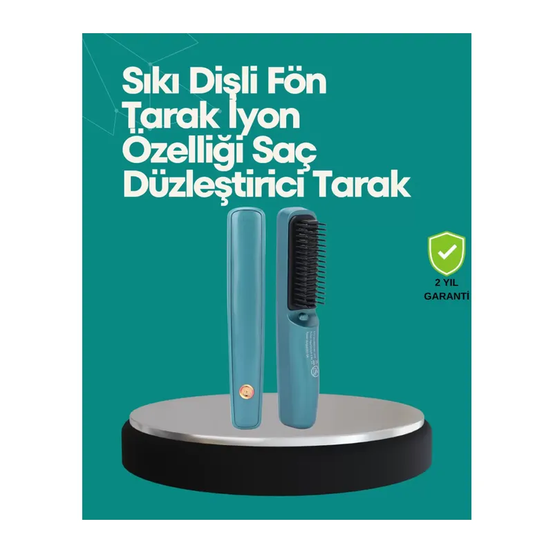 Kablosuz Saç Düzleştirici Tarak – 2600 Mah Şarjlı Model