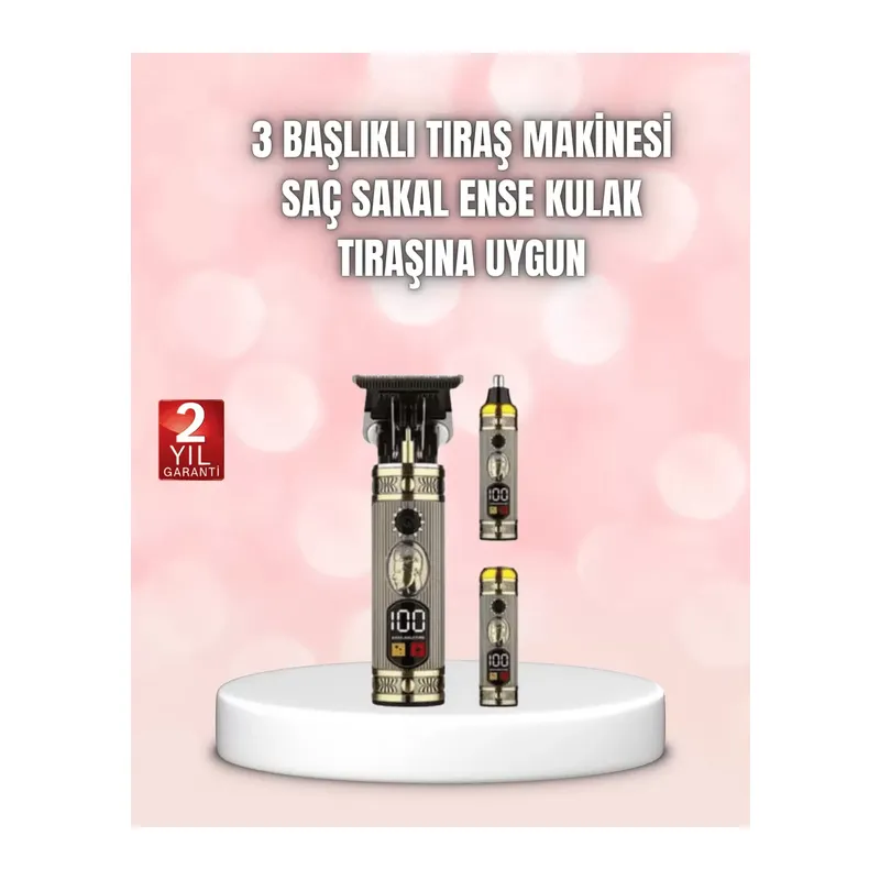 8 Taraklı Saç Kesme Ve Sakal Şekillendirme Makinesi