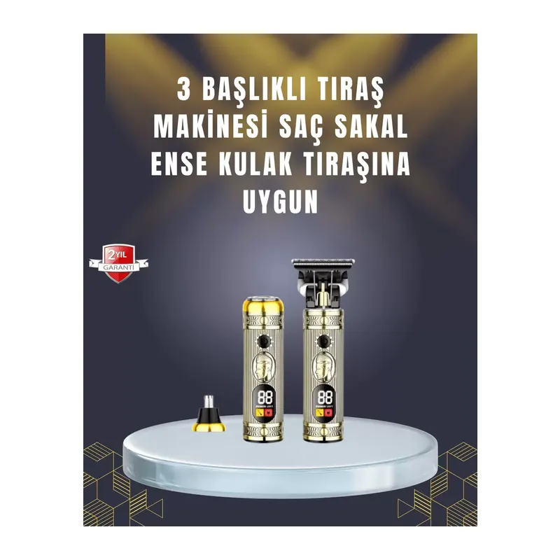 Sıfır Boşluk T Bıçaklı Erkek Bakım Seti – Çok Başlıklı