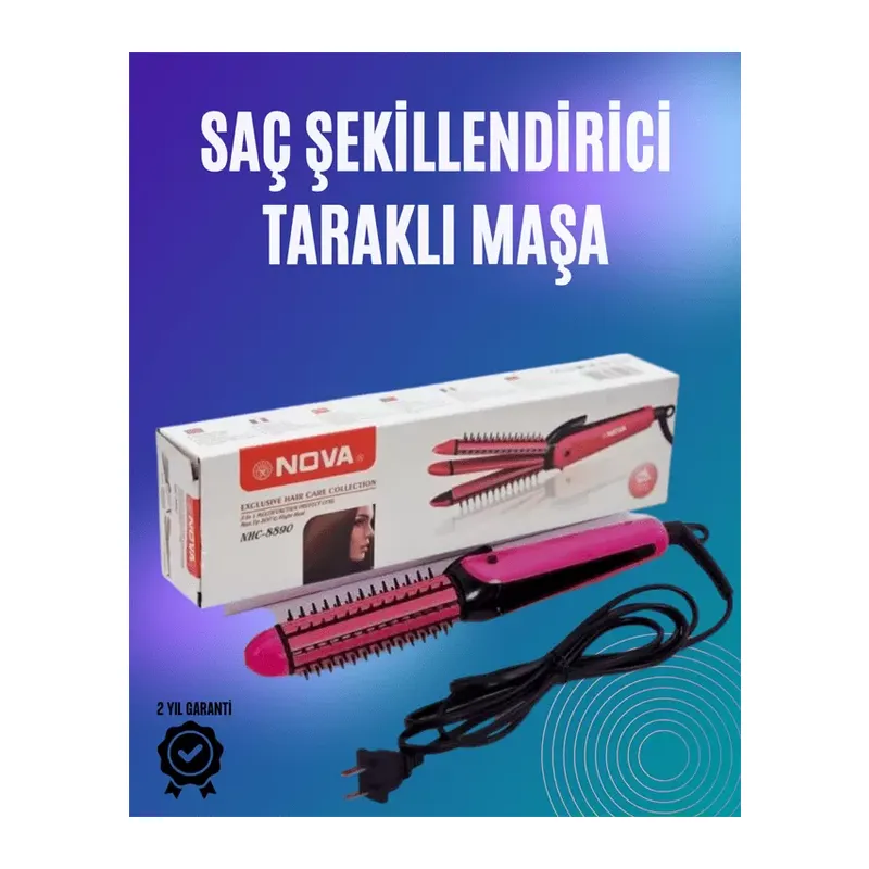 Fön Ve Tarama İşlemini Birleştiren Pratik Saç Tarağı