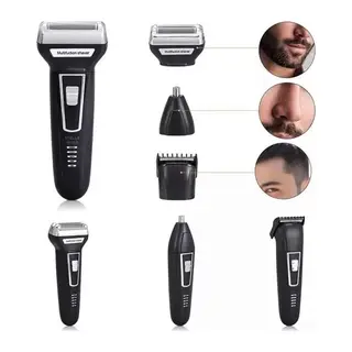 3'lü Set Saç Sakal Kesme Traş Makinesi Burun Kılı Alma Tıraş Makinesi