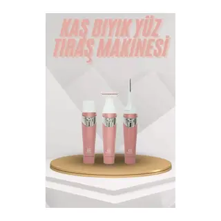 Yüz Kaş Ve Tüm Vücut Epilasyon Aleti 3 Başlıklı Hassas Ciltlere Uygun Epilatör