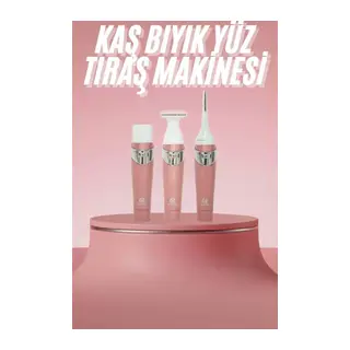 3 Başlıklı Kıl Tüy Temizleyici Epilasyon Aleti Tüm Cilt Tiplerine Uygun
