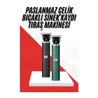 Saç Sakal Ense Paslanmaz Çelik T-bıçak Vücut Tıraş Makinesi