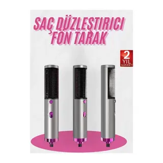 Fön Tarak Düzleştirici Seramik Kaplama Fön Makinesi Saç Kurutma