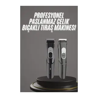 Pro Şarjlı Saç Sakal Tıraş Makinesi Ense Kesme Makinesi Lazer Öncesi Kısaltma