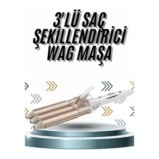 Wag Maşa Profesyonel Saç Şekillendirici İyon Özellikli Isı Kademeli