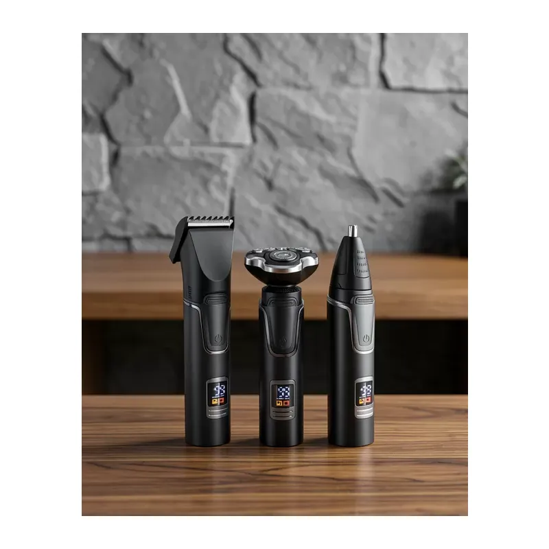 Dijital Göstergeli 3 Başlıklı Kablosuz Tıraş Makinesi Uczzzhk3600tıraşmmm1