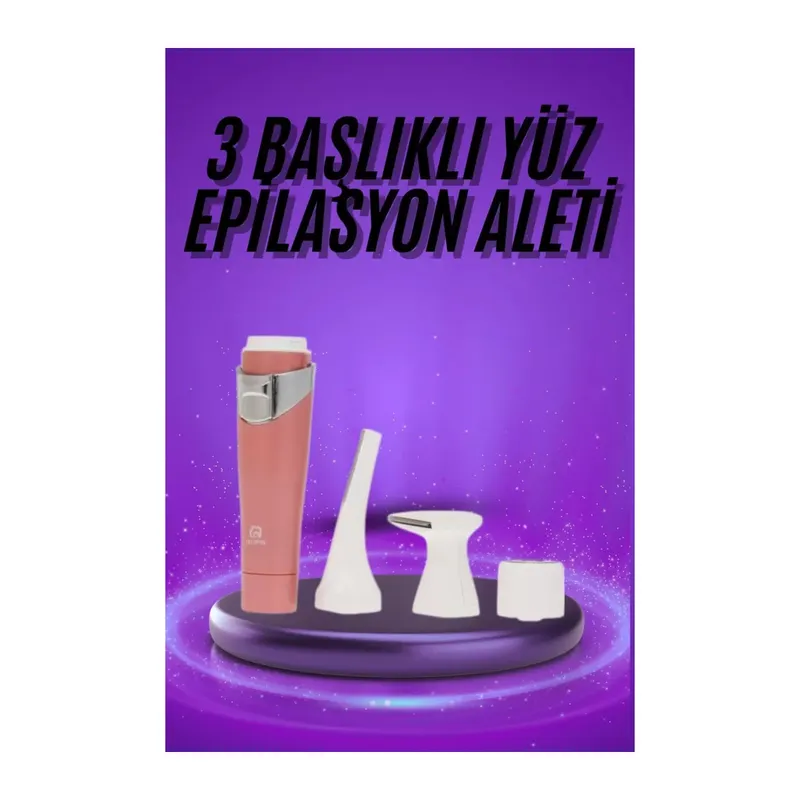 Tüm Cilt Tipleri Için 3 Başlıklı Yüz Çene Kıl Tüy Alma Tüm Cilt Tiplerine Uygun