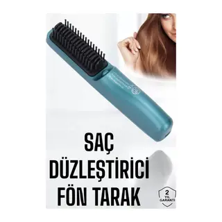 Sıkı Dişli Taşınabilir İyon Özelliği Seyahat Tipi Saç Düzleştirici Fön Tarak