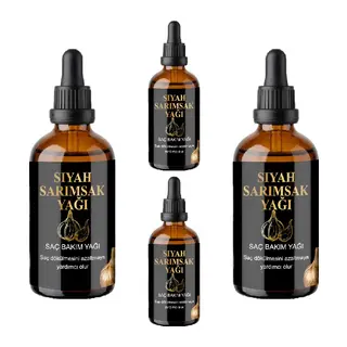 Geleneksel Kore Şifacılarformüllü 4 Adet Siyah Sarımsak & Pirinç Suyu Saç Serumu – Sülfatsız,parabensiz, Dökülmeönleyici & Saçgürleştirici Care(50 Ml)