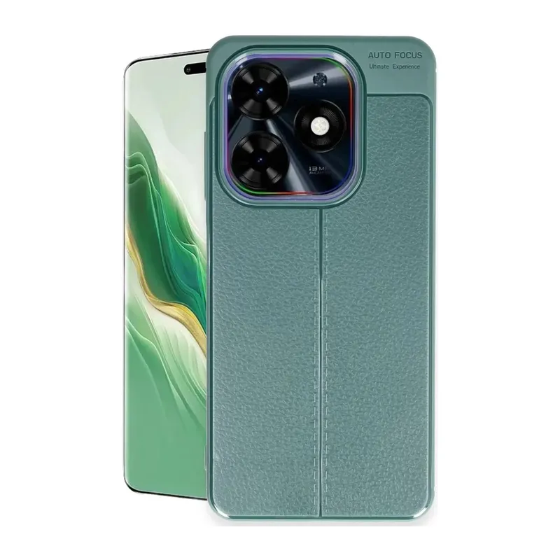 Tecno Spark Go 2024 Kılıf Auto Focus Kapak - Koyu Yeşil