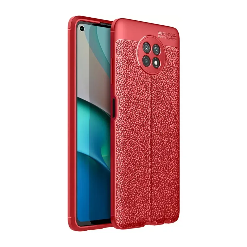 Xiaomi Redmi Note 9 5g Kılıf Auto Focus Kapak - Kırmızı