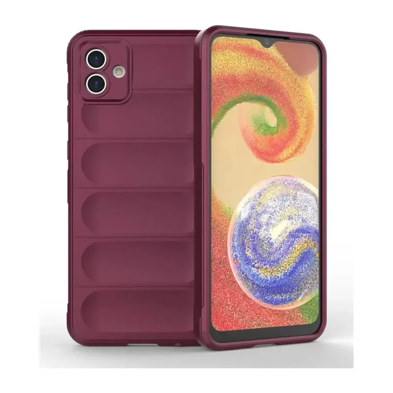 Samsung Galaxy A04e Kılıf Optimum Silikon - Bordo