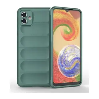 Samsung Galaxy A04e Kılıf Optimum Silikon - Koyu Yeşil