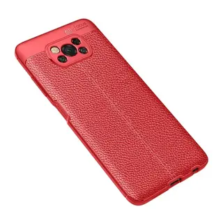 Xiaomi Pocophone X3 Kılıf Auto Focus Kapak - Kırmızı