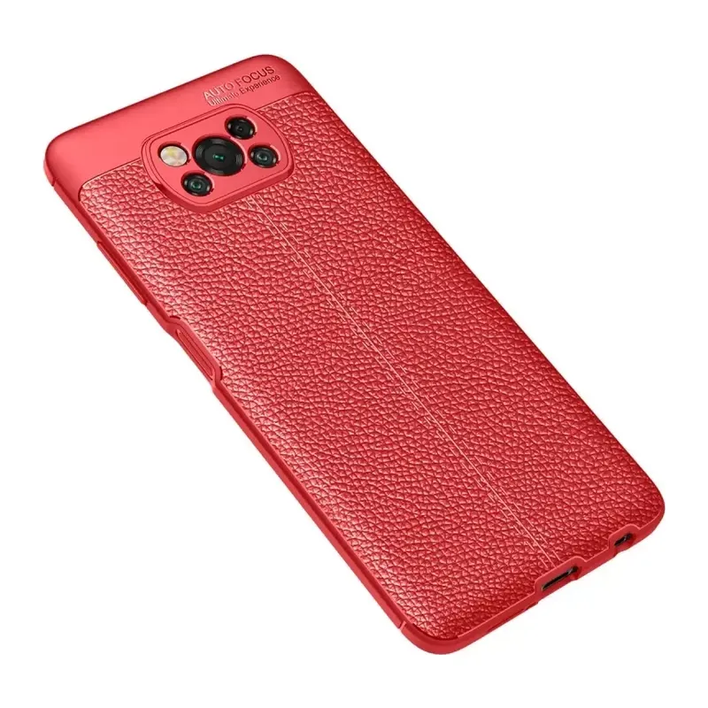 Xiaomi Pocophone X3 Kılıf Auto Focus Kapak - Kırmızı