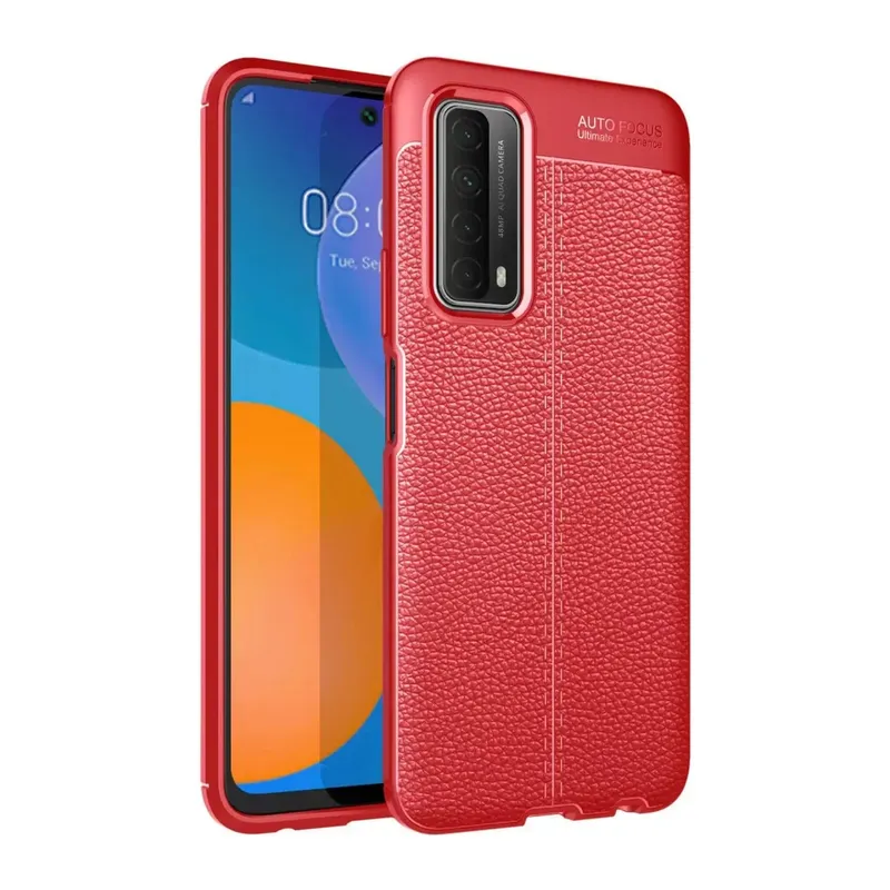 Huawei P Smart 2021 Kılıf Auto Focus Kapak - Kırmızı
