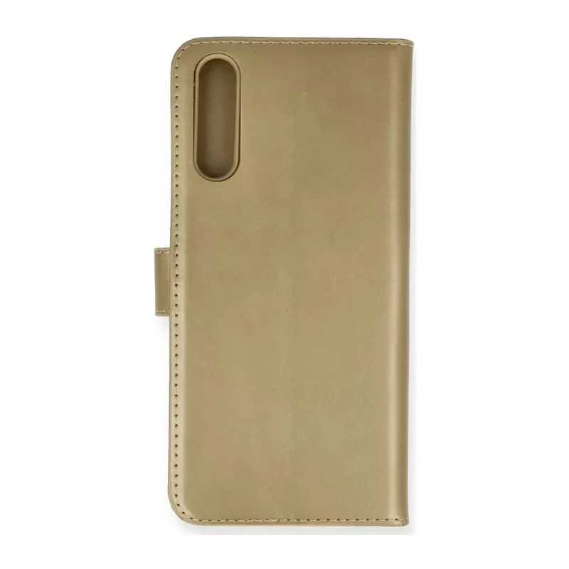 Huawei P Smart S Kılıf Trend S Plus Kapaklı Kılıf - Gold