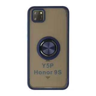 Huawei Y5p Kılıf Montreal Yüzüklü Silikon Kapak - Lacivert