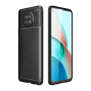 Xiaomi Redmi Note 9 5g Kılıf Auto Focus Karbon Kapak - Siyah