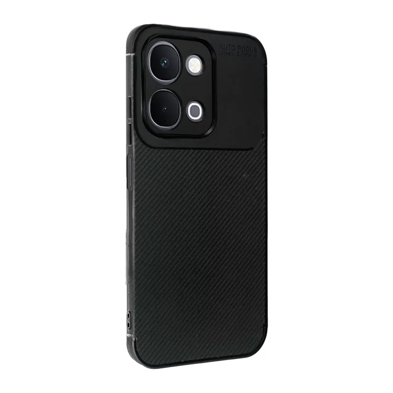 Vivo Y31d Auto Focus Karbon Kapak - Siyah