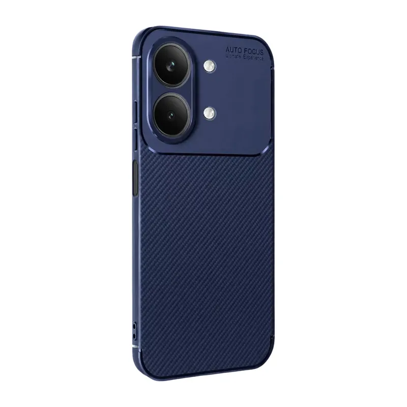 Vivo Y05 Auto Focus Karbon Kapak - Lacivert