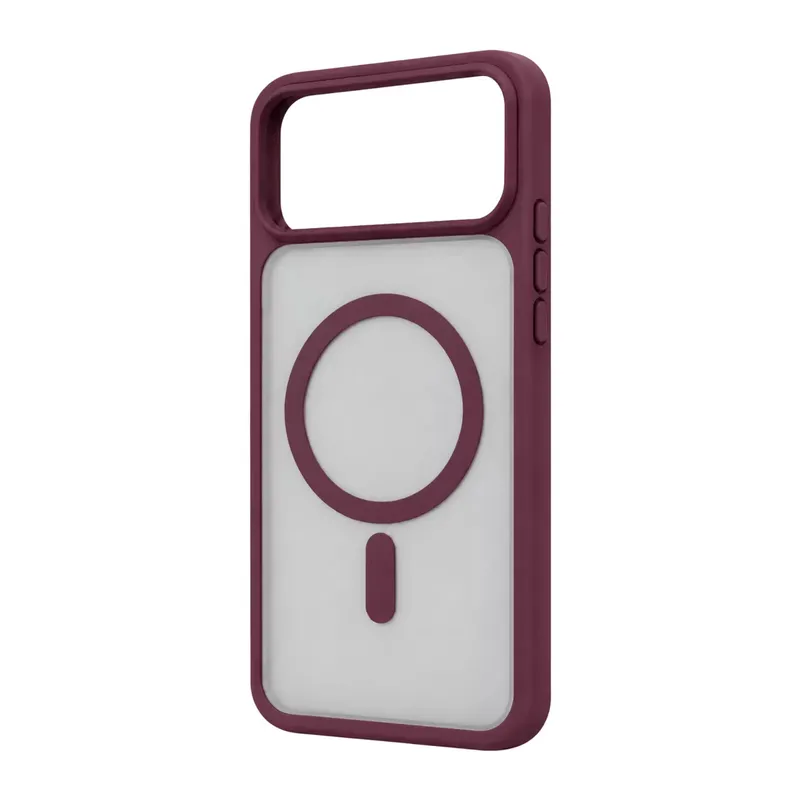 Apple İphone 18 Pro Loji Magsafe Kapak - Bordo