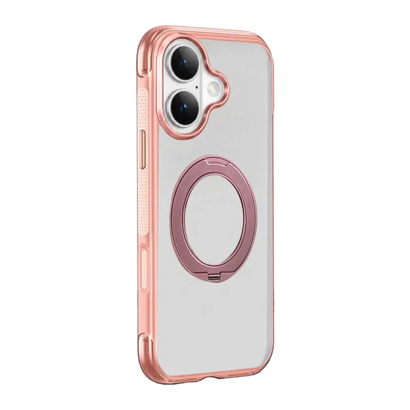 Joko Apple İphone 17 Airbag Ring Yüzüklü Magsafe Kapak - Pembe