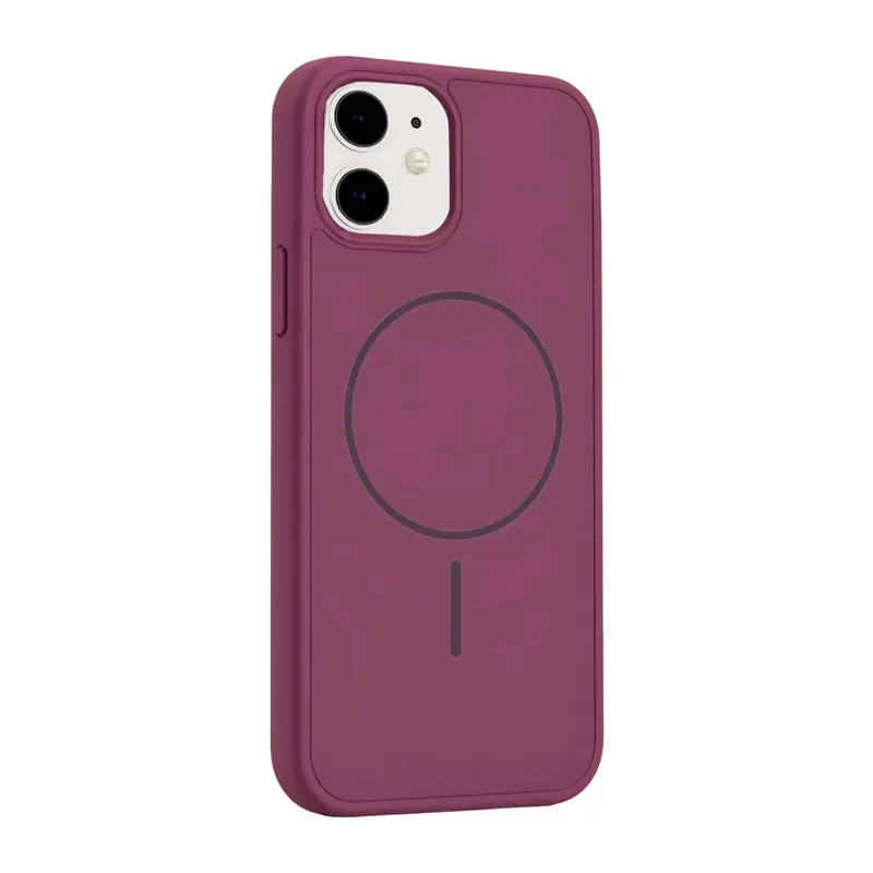 Apple İphone 12 Azus Magsafe Kapak - Bordo