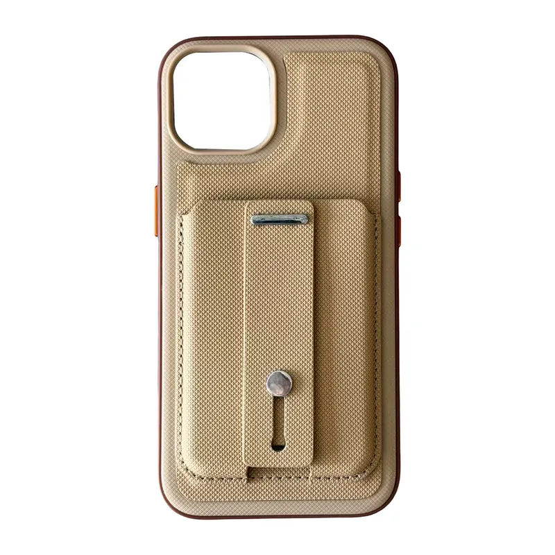 Apple İphone 14 Latte Kartvizitli Kapak - Bej