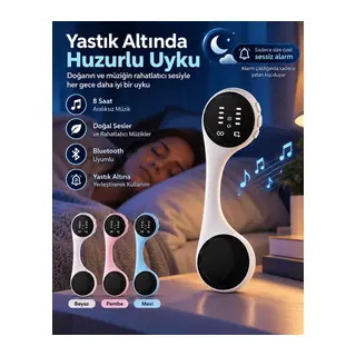 Bluetooth Yastık Altı Uyku Hoparlörü Sessiz Alarm Rahatlatıcı Doğal Sesler