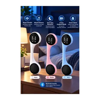 Bluetooth Yastık Altı Hoparlör Sessiz Alarm ve Rahatlatıcı Uyku Sesleri 8 Saat Kesintisiz Müzik Deneyimi